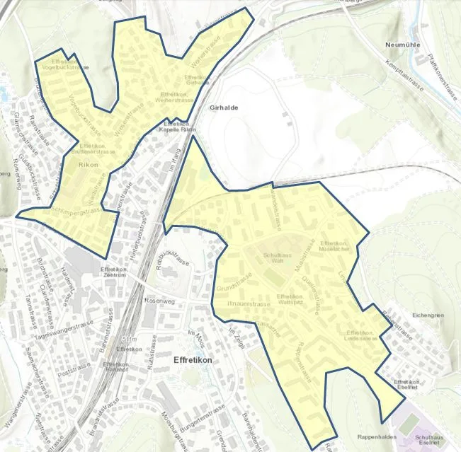 Sollen vom neuen Wärmeverbund erschlossen werden: die Quartiere Vogelbuck und Watt.